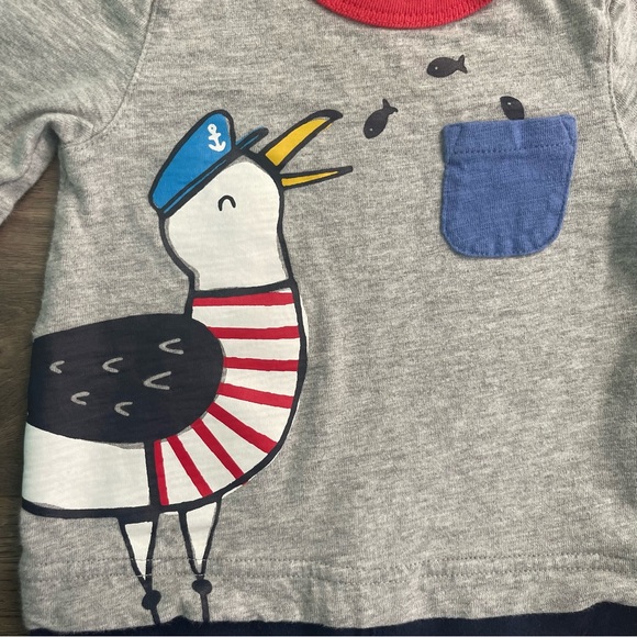 Baby Gap Seagull Nautical One Piece Romper - Picture 2 of 5